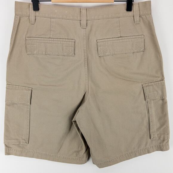 Sonoma Canas Cargo Shorts Men's 32x10 Relaxed Fit Bermuda Khaki Enzyme-Wash - Picture 9 of 11